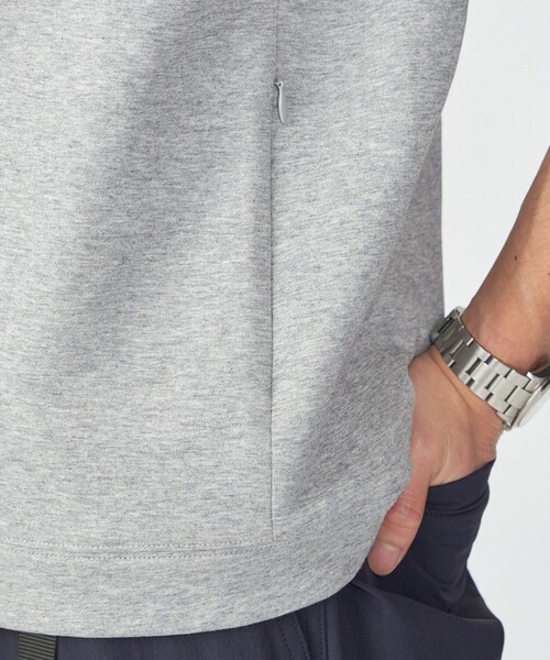 SHIPS（シップス）の「【WEB限定】SHIPS: テレワーク ビズ ワンポイントロゴ ハイゲージ ダブルニット スウェット（スウェット・メンズ・ブラック/グレー/ベージュ/ナチュラル・SMALL/MEDIUM/LARGE/X-LARGE）」の21枚目の写真