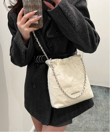 Mayree（メイリー）の「【MASHIRO】チェーンポシェット/2WAY（ボディバッグ/ウエストポーチ）」