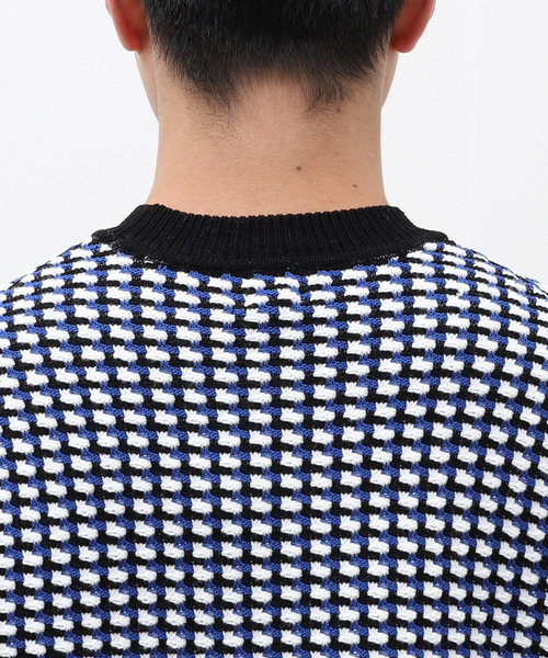 EDIFICE（エディフィス）の「Menta ツイード プルオーバー（ニット/セーター・メンズ・イエロー/ブルー/ブラック・LARGE/MEDIUM）」の9枚目の写真