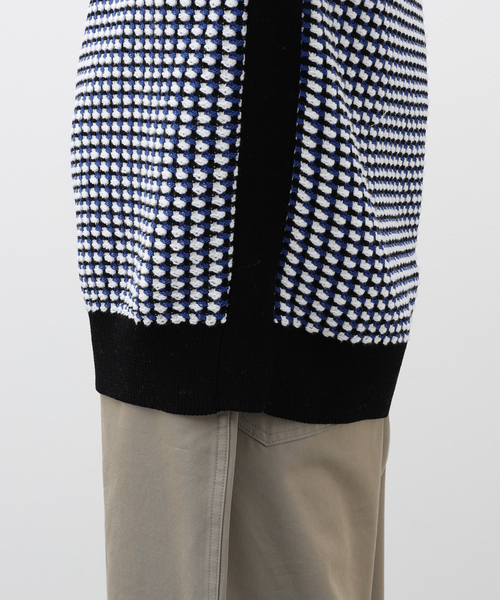 EDIFICE（エディフィス）の「Menta ツイード プルオーバー（ニット/セーター・メンズ・イエロー/ブルー/ブラック・LARGE/MEDIUM）」の12枚目の写真