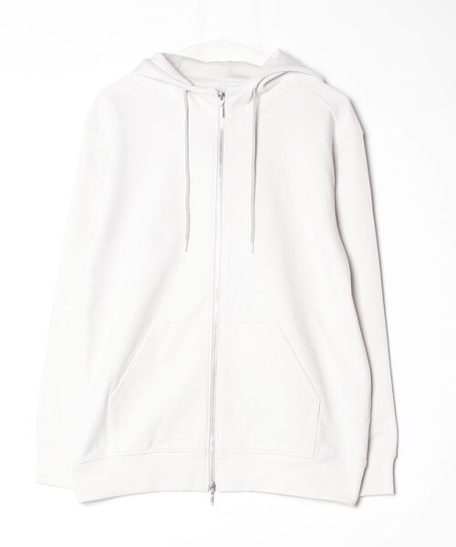 BEAMS F(ビームスエフ)の「three dots / ポンチ フーデッド パーカ(スウェット・メンズ・ブラック/グレー/ライトグレー・SMALL/LARGE/MEDIUM)」の2枚目の写真