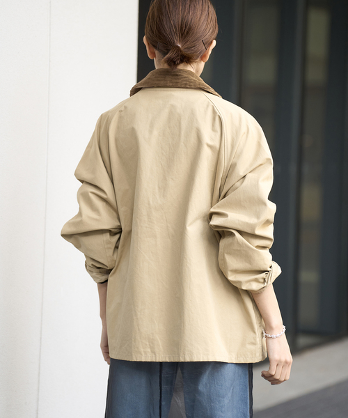 IENA(イエナ)の「【Barbour/バブアー】TRANSPORT ジャケット(ブルゾン・レディース・ベージュ・36/38)」の2枚目の写真