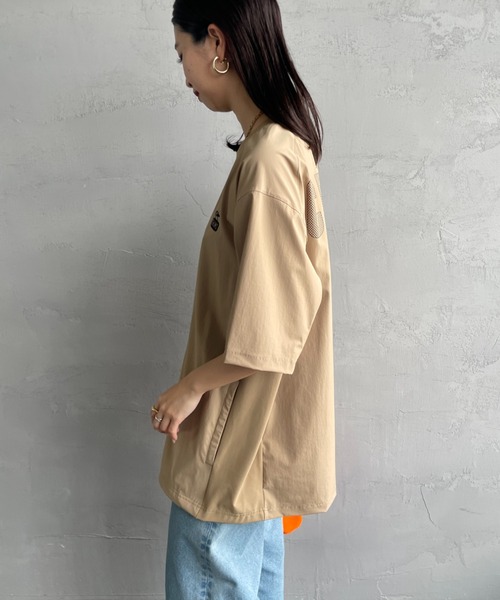 CHUMS（チャムス）の「【WEB限定】[CHUMS/チャムス] エアトレイル ストレッチ バックロゴ ショートスリーブTシャツ（Tシャツ/カットソー・レディース・ブラック/ネイビー/ベージュ・XL/M/L）」の12枚目の写真