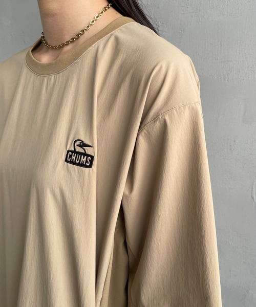 CHUMS（チャムス）の「【WEB限定】[CHUMS/チャムス] エアトレイル ストレッチ バックロゴ ショートスリーブTシャツ（Tシャツ/カットソー・レディース・ブラック/ネイビー/ベージュ・XL/M/L）」の17枚目の写真