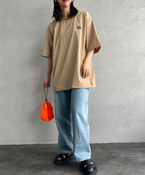 CHUMS（チャムス）の「【WEB限定】[CHUMS/チャムス] エアトレイル ストレッチ バックロゴ ショートスリーブTシャツ（Tシャツ/カットソー・レディース・ブラック/ネイビー/ベージュ・XL/M/L）」の14枚目の写真