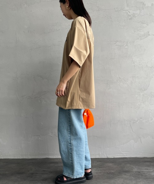 CHUMS（チャムス）の「【WEB限定】[CHUMS/チャムス] エアトレイル ストレッチ バックロゴ ショートスリーブTシャツ（Tシャツ/カットソー・レディース・ブラック/ネイビー/ベージュ・XL/M/L）」の15枚目の写真