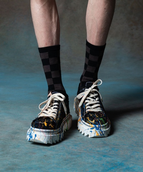 glamb（グラム）の「Splash Shark Sole Sneakers / スプラッシュシャークソールスニーカー（スニーカー・メンズ・ホワイト/ブラック・0/1/2/3）」の11枚目の写真