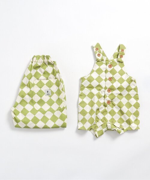 p.premier（ピードットプルミエ）の「イロチ買いしたい総柄ツイルゆったりパンツ（その他パンツ・キッズ・ブラック/ブラウン/グリーン/ピンク/チェック/インディゴブルー/ストライプ・80/90/100/110/120/130/140）」の20枚目の写真