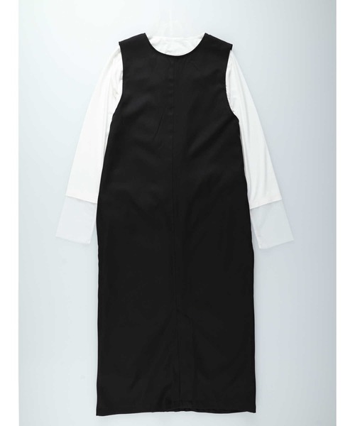 Right-on（ライトオン）の「【Remal】レイヤードワンピース（ワンピース・レディース・グレー/ブラック・フリー）」の7枚目の写真