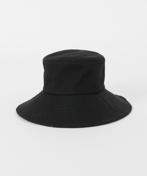 SMELLY（スメリー）の「コットンツイルワイドハット（ハット・レディース・ブラック/アイボリー・-）」の22枚目の写真