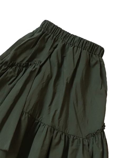 antiqua（アンティカ）の「ギャザースカート（スカート・キッズ・カーキ/ブラック・160/150/140）」の19枚目の写真