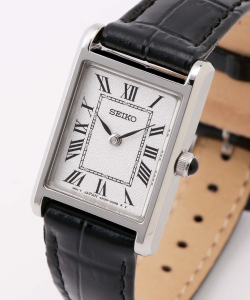 NANO universe(ナノユニバース)の「SEIKO/セイコー コラボレーション スクエア ブラック(アナログ腕時計・レディース・ブラック・FREE)」の4枚目の写真
