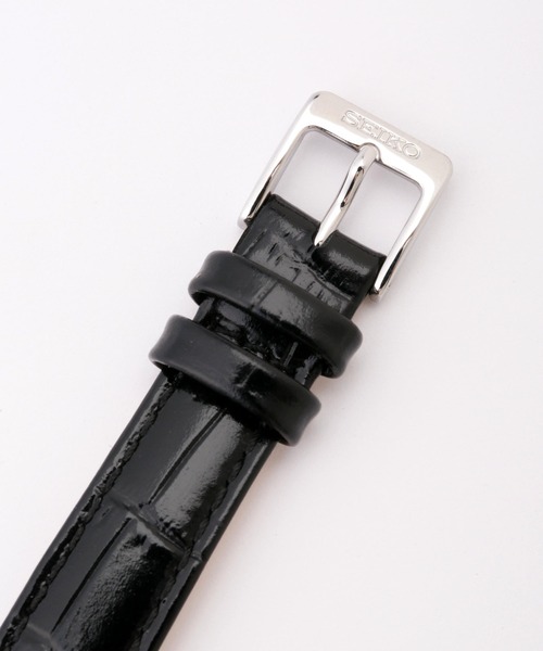 NANO universe(ナノユニバース)の「SEIKO/セイコー コラボレーション スクエア ブラック(アナログ腕時計・レディース・ブラック・FREE)」の7枚目の写真