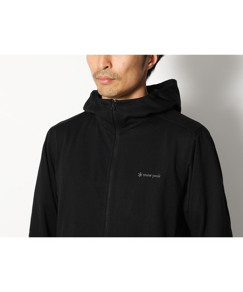 snow peak インセクトシールド ジップアップパーカー Insect Shield Zip Up Parka M Black(SW-24SU00503BK