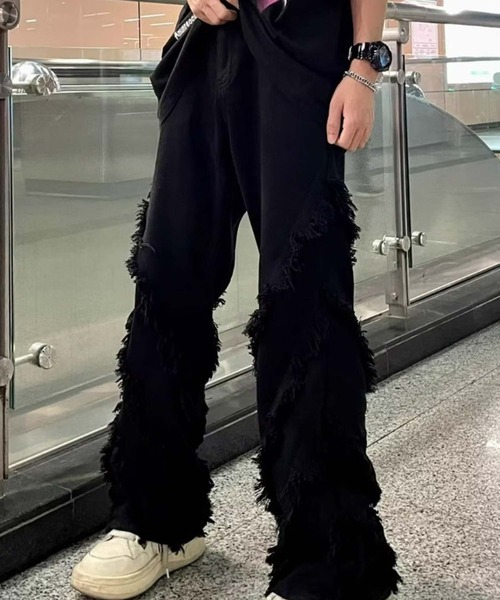 【セール】【2024】フリンジデニムパンツ（デニムパンツ）｜TopIsm（トップイズム） 5,711円