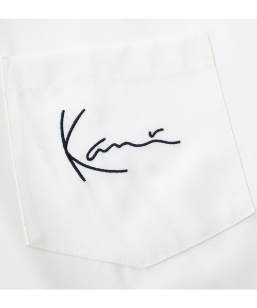 KARL KANI(カールカナイ)の「KARL KANI カール カナイ ツイル半袖シャツ 大きいサイズ ビッグシルエット オーバーサイズ(シャツ/ブラウス・メンズ・ベージュ/ホワイト/ブラック・3L/4L/5L/6L/8L)」の6枚目の写真