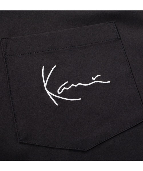 KARL KANI(カールカナイ)の「KARL KANI カール カナイ ツイル半袖シャツ 大きいサイズ ビッグシルエット オーバーサイズ(シャツ/ブラウス・メンズ・ベージュ/ホワイト/ブラック・3L/4L/5L/6L/8L)」の9枚目の写真