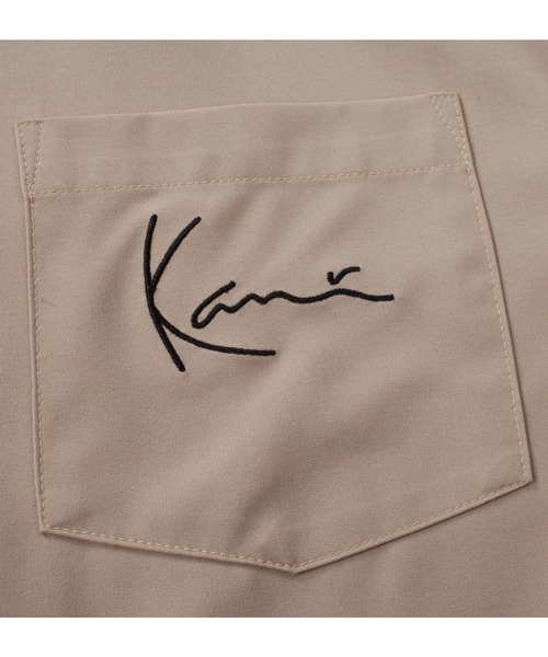 KARL KANI(カールカナイ)の「KARL KANI カール カナイ ツイル半袖シャツ 大きいサイズ ビッグシルエット オーバーサイズ(シャツ/ブラウス・メンズ・ベージュ/ホワイト/ブラック・3L/4L/5L/6L/8L)」の12枚目の写真