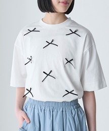 【forksy.】ミニリボンデザインTシャツ