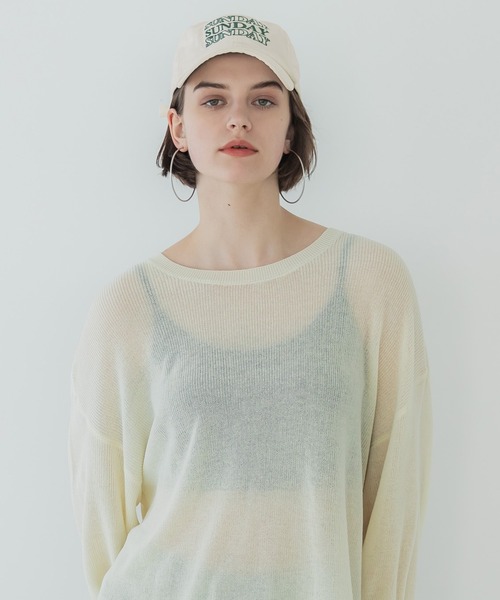 coca(coca)(コカ)の「ロゴ刺繍キャップ(キャップ・レディース・アイボリー/ネイビー・ONE SIZE)」の14枚目の写真