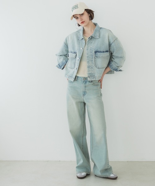 coca(coca)(コカ)の「ロゴ刺繍キャップ(キャップ・レディース・アイボリー/ネイビー・ONE SIZE)」の4枚目の写真