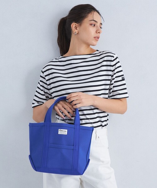 ORCIVAL（オーシバル）の「＜ORCIVAL＞キャンバス トートバッグ（トートバッグ・レディース・オフホワイト/ナチュラル/コバルトブルー/レッド/ライトグレー/ダークブラウン・FREE）」の5枚目の写真