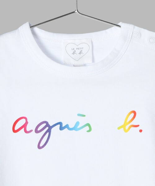 agnes b.（アニエスベー）の「ベビー ロゴ コットン 半袖 Tシャツ（Tシャツ/カットソー・キッズ・ホワイト・18M/2YEAR/1YEAR）」の4枚目の写真