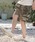 CAMBIOiJrIj́ump12140- Leopard×Camouflage Print Sweat Short Pants V[gpcȋpcjvbx[Wn̑