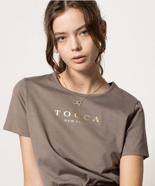 TOCCA(トッカ)の「TOCCA NEW YORK LOGO TEE Tシャツ(Tシャツ/カットソー・レディース・ホワイト系/ブラック系/ライトグリーン系/グレー系・MEDIUM/SMALL)」の7枚目の写真