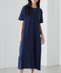 ＜Beautiful Cotton＞ひんやり！ＵＶカットポケット付マキシワンピース(レギュラー丈)