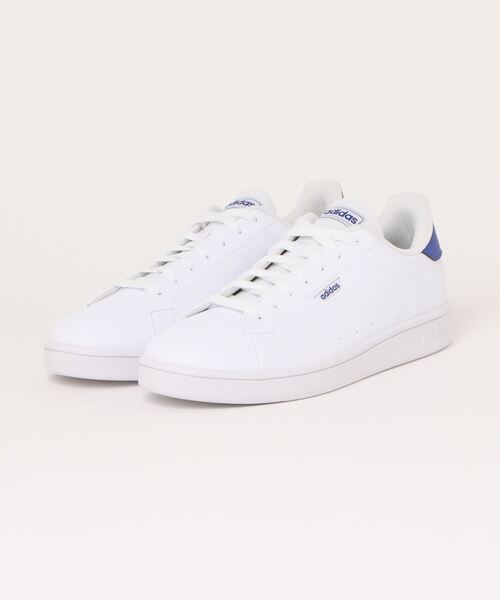 adidas（アディダス）の「【adidas】 URBAN COURT（スニーカー・メンズ・ホワイト/ホワイト×ブルー・27.5cm/27.0cm/26.5cm/26.0cm/25.5cm/25.0cm/28.0cm/29.0cm）」の2枚目の写真