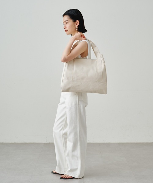 russet（ラシット）の「【肩掛け可能】キャンバストートバッグ