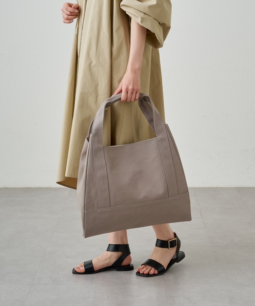美品✨ラシット A4可 トートバッグ キャンバス レザー