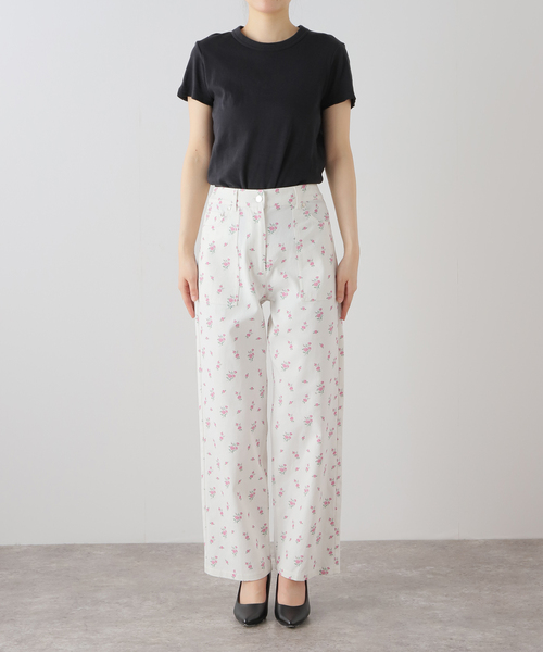 U by SPICK&SPAN(ユーバイスピックアンドスパン)の「フラワープリントストレートパンツ(その他パンツ・レディース・その他2・36/38)」の15枚目の写真
