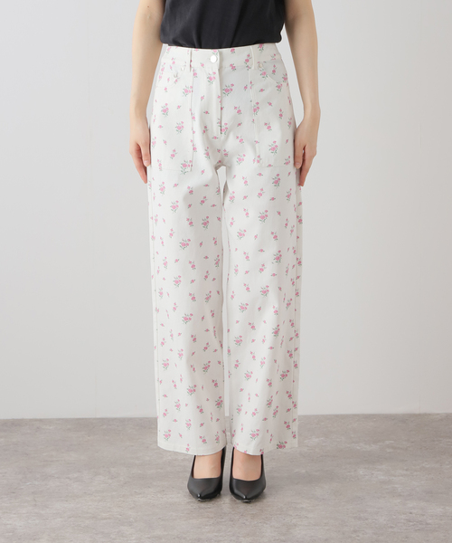 U by SPICK&SPAN(ユーバイスピックアンドスパン)の「フラワープリントストレートパンツ(その他パンツ・レディース・その他2・36/38)」の16枚目の写真
