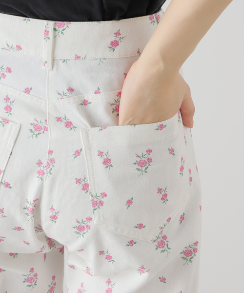 U by SPICK&SPAN(ユーバイスピックアンドスパン)の「フラワープリントストレートパンツ(その他パンツ・レディース・その他2・36/38)」の21枚目の写真