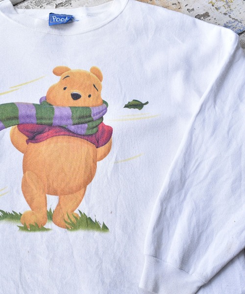 希少 Vintage 90s ディズニー プーさん スウェット オレンジ 希少 Vintage 90s ディズニー プーさん スウェット オレンジ