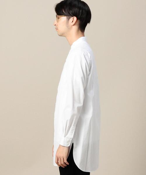 BEAUTY&YOUTH UNITED ARROWS(ビューティーアンドユースユナイテッドアローズ)の「BY ブロード ロング バンドカラーシャツ◆(シャツ/ブラウス・メンズ・ホワイト・MEDIUM/LARGE/SMALL)」の4枚目の写真