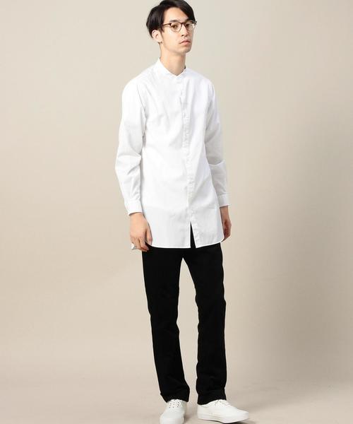 BEAUTY&YOUTH UNITED ARROWS(ビューティーアンドユースユナイテッドアローズ)の「BY ブロード ロング バンドカラーシャツ◆(シャツ/ブラウス・メンズ・ホワイト・MEDIUM/LARGE/SMALL)」の5枚目の写真