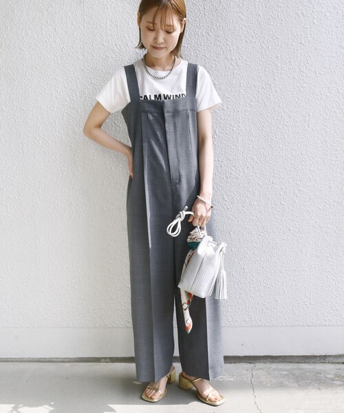 SHIPS（シップス）の「〈手洗い可能〉ワイド サロペット