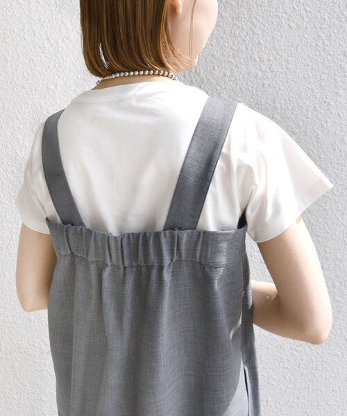SHIPS（シップス）の「〈手洗い可能〉ワイド サロペット ◇（サロペット/オーバーオール・レディース・グレー/ブラック・ONE SIZE）」の16枚目の写真