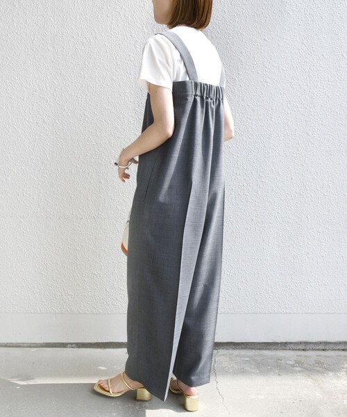 SHIPS（シップス）の「〈手洗い可能〉ワイド サロペット ◇（サロペット/オーバーオール・レディース・グレー/ブラック・ONE SIZE）」の19枚目の写真