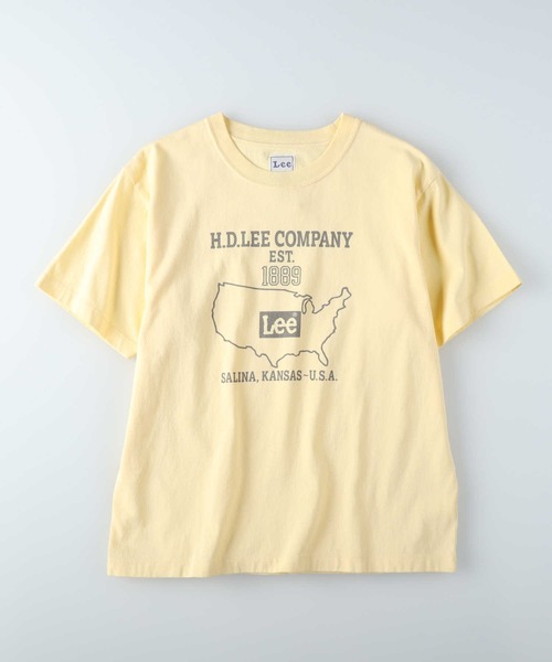 Lee(リー)の「【Lee】プリントT 半袖 Tシャツ(Tシャツ/カットソー・レディース・イエロー・S/M/L/XL)」の1枚目の写真