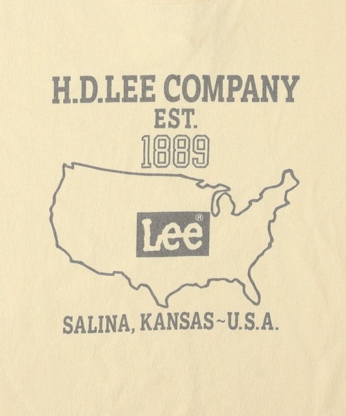 Lee(リー)の「【Lee】プリントT 半袖 Tシャツ(Tシャツ/カットソー・レディース・イエロー・S/M/L/XL)」の3枚目の写真