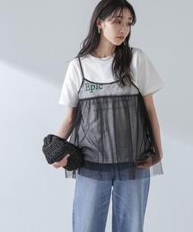 チュールキャミソールビスチェ