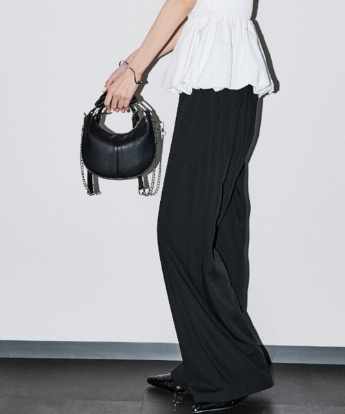 AIC.（エーアイシー）の「ノットハンドルチェーンミニバッグ（ハンドバッグ・レディース・アイボリー/ブラック/シルバー・FREE）」の11枚目の写真