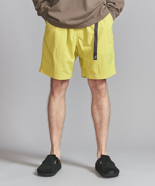 GRINDLODGE グラインドロッヂ　ハーフパンツ　ナイロンショーツ　イエロー GRINDLODGE グラインドロッヂ ハーフパンツ ナイロンショーツ イエロー