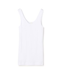 コットンランダムリブ タンクトップ