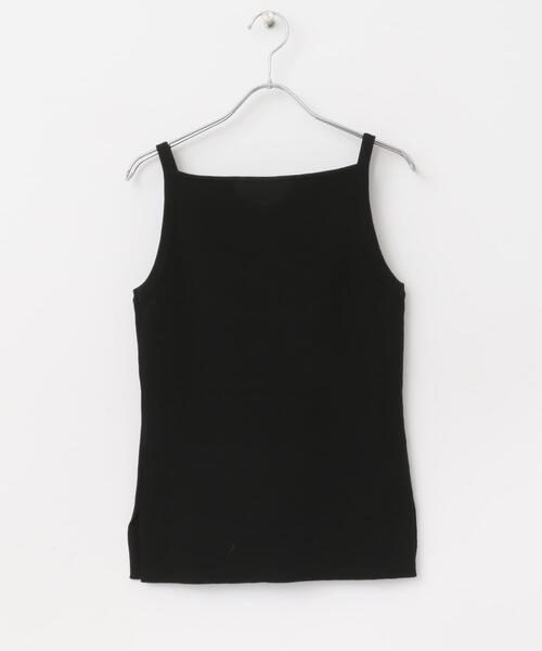 URBAN RESEARCH ROSSO WOMEN(アーバンリサーチ ロッソ)の「スクエアネックニットキャミソール(キャミソール・レディース・ブラック/オフホワイト/ベージュ・FREE)」の17枚目の写真