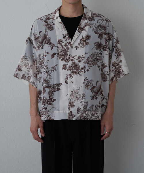 COLONY 2139（コロニートゥーワンスリーナイン）の「ボタニカル柄半袖シャツ（シャツ/ブラウス・メンズ・ベージュ/ブラック・LARGE/MEDIUM）」の18枚目の写真